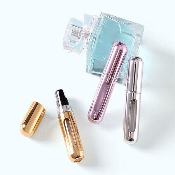 Porta Perfume Recarregável Portátil