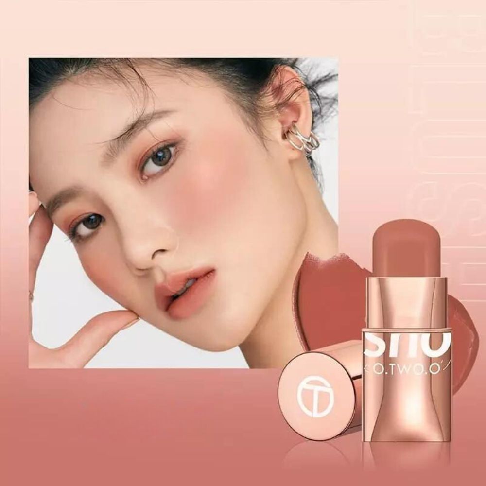 Batom Blush com Sombra - 3 em 1