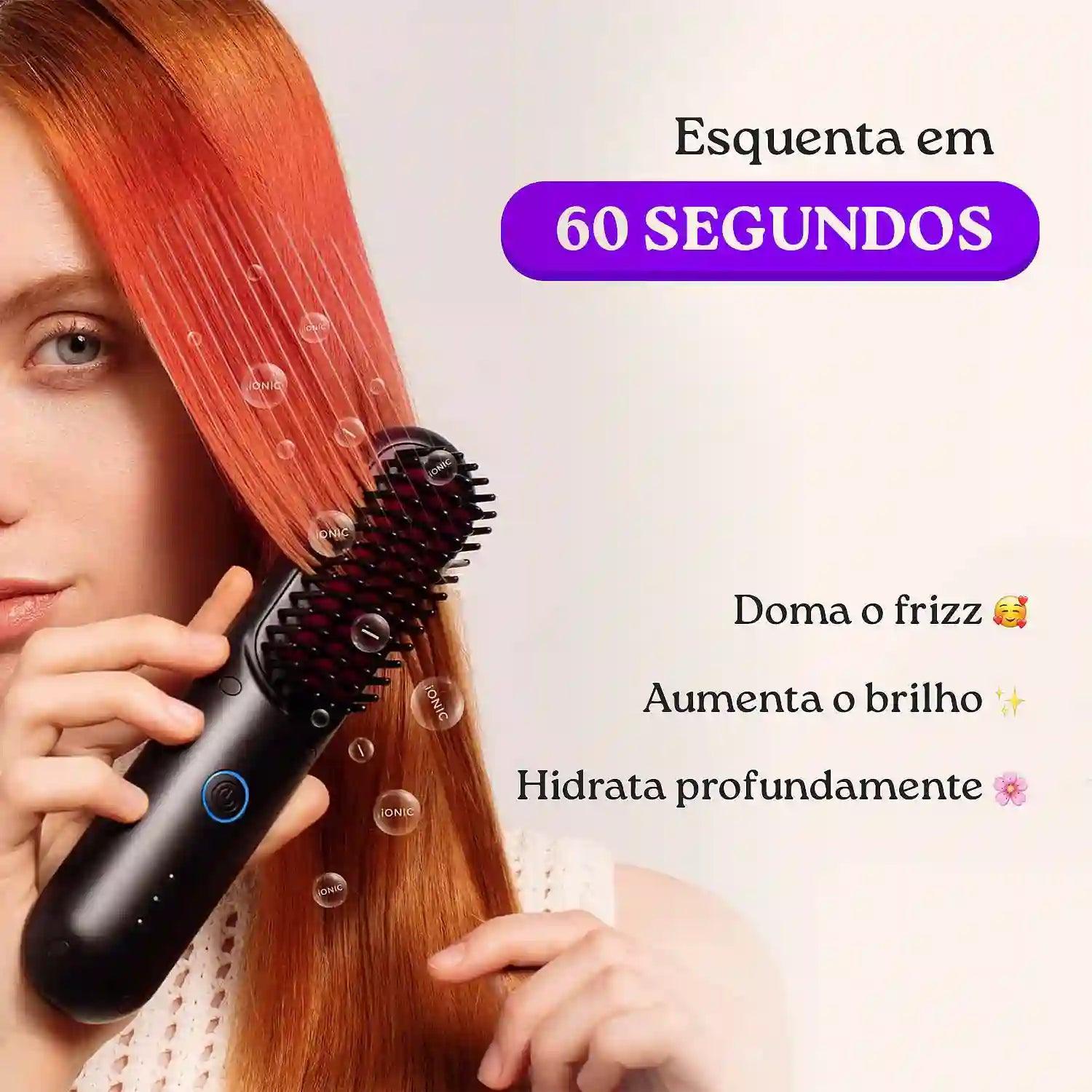 Escova Alisadora Portátil