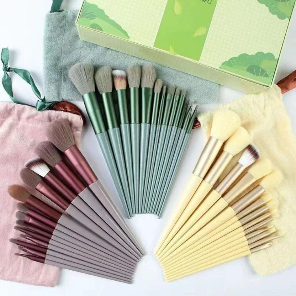 Pincéis de maquiagem - Kit com 13