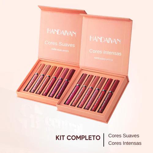 Kit Batons Matte Sexy Lips Handaiyan [PAGUE 3 LEVE 6]