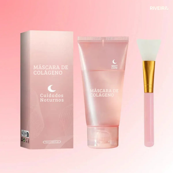 Máscara de Colágeno - Night Mask + Pincel para aplicação de brinde