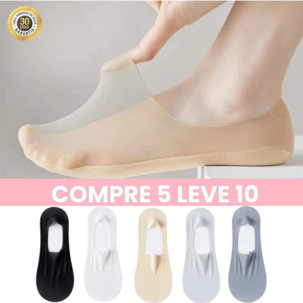 Meias invisíveis anti odor Confort Max™[APENAS HOJE COMPRE 5 LEVE 10]
