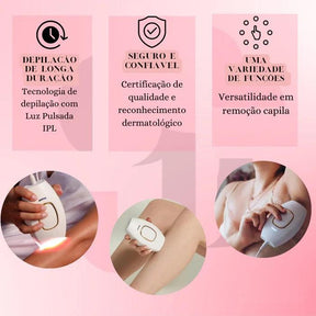 Depilador Indolor LaserSmooth Pro® + Óculos de Proteção UV