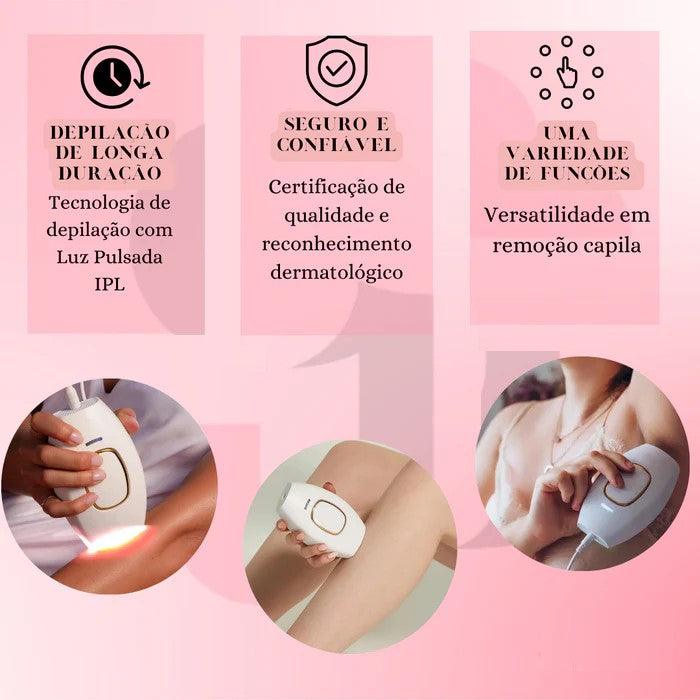 Depilador Indolor LaserSmooth Pro® + Óculos de Proteção UV