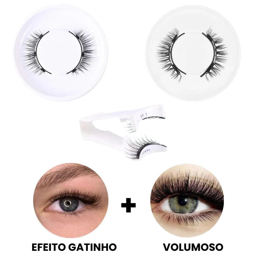Cílios magnéticos Reutilizáveis Eyelashes™+ Aplicador de brinde