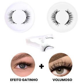 Cílios magnéticos Reutilizáveis Eyelashes™+ Aplicador de brinde