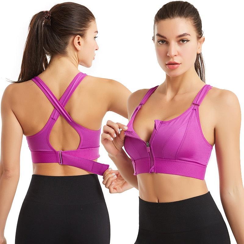 Top FitBR - Alta Sustentação Ajustável em Velcro com Bojo Reforçado