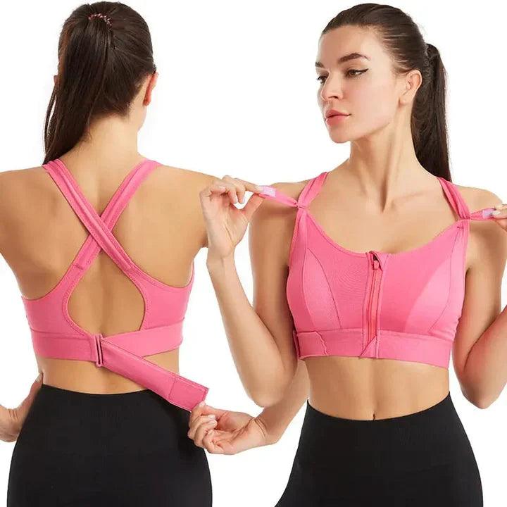 Top FitBR - Alta Sustentação Ajustável em Velcro com Bojo Reforçado